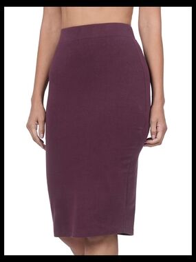Zenana Outfitters Plum Pencil Skirt